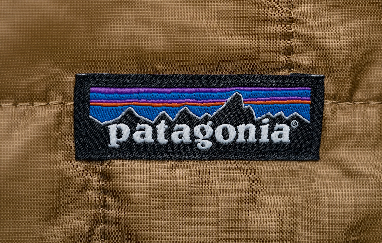 A jacket with a prominent Patagonia label